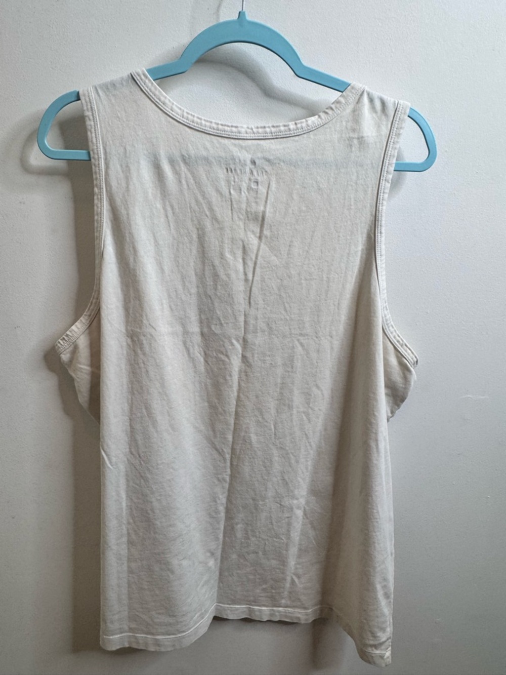 Nike White Tank Top with Black Logo - Picture 2 of 3